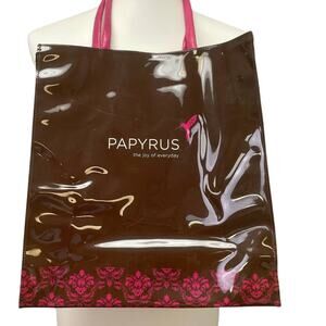 Papyrus The Joy Of Everyday Hummingbird Shiny Vinyl Plastic Handbag Tote Bag